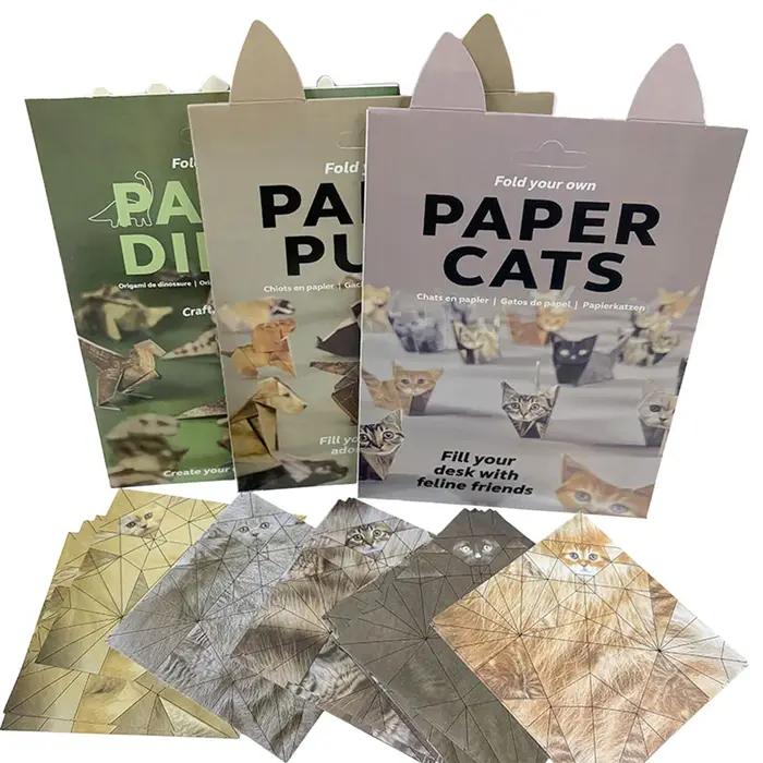 50 feuilles de papier Origami pour bricolage