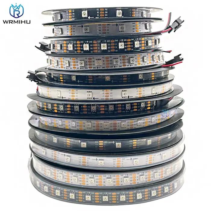 5 m/rouleau DC5V SMD APA102 SK9822 30/60/144 LED/m données et horloge adressable séparément bande de