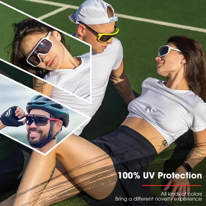 Lunettes de soleil de cyclisme photochromiques pour hommes et femmes, lunettes de sport VTT, lunette