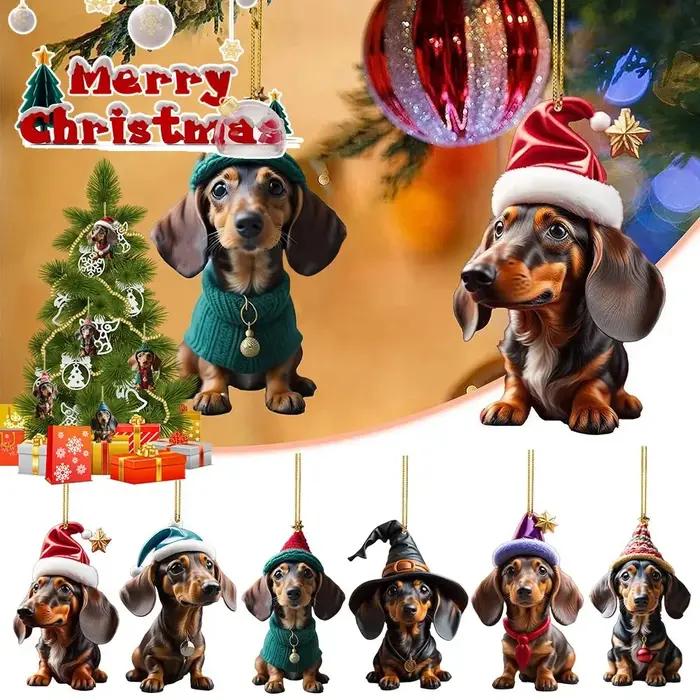 Ornements d'arbre de Noël de dessin animé mignon