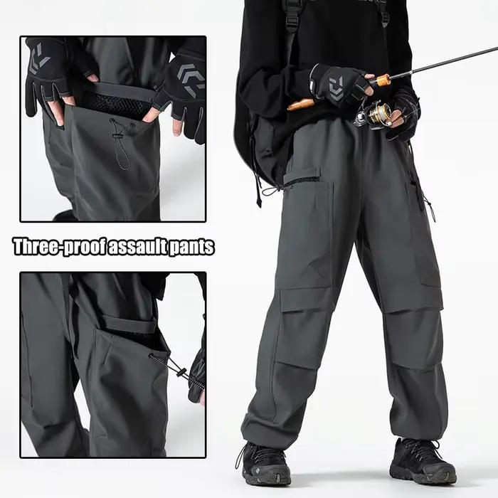 Pantalon cargo camouflage américain pour chasse d'automne - Imperméable, coupe-vent et polyvalent