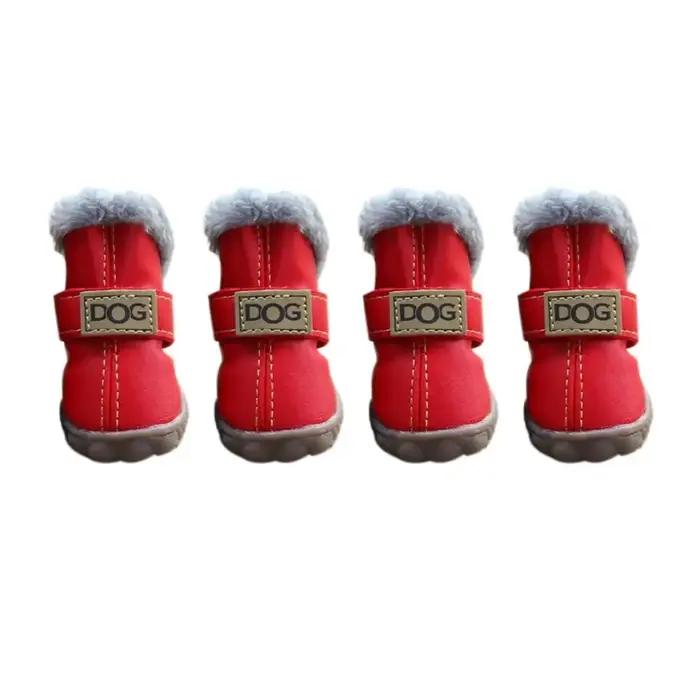 Bottes de neige imperméables pour animaux de compagnie