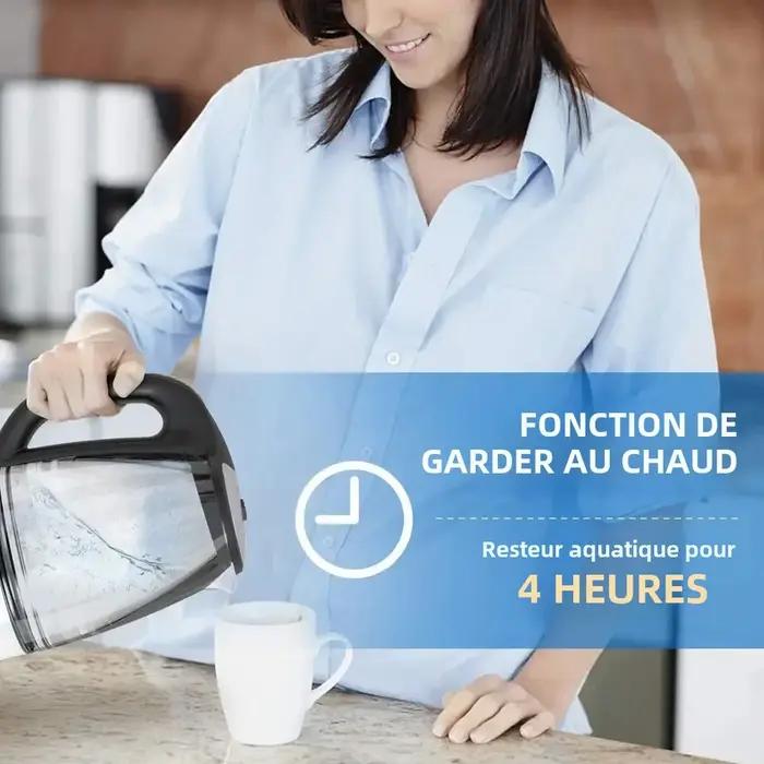 Bouilloire Électrique en Verre DEVISIB à Température Variable avec Fonction de Maintien au Chaud pour Thé et Café Occasions Spéciales Réunions Familiales et Amicales