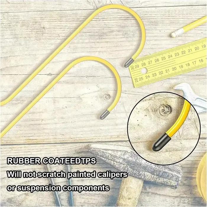 Crochets d'étrier de frein de voiture crochets de suspension d'étrier de frein automatique avec embouts en caoutchouc outils universels pour le travail de Suspension d'essieu de roulement de frein