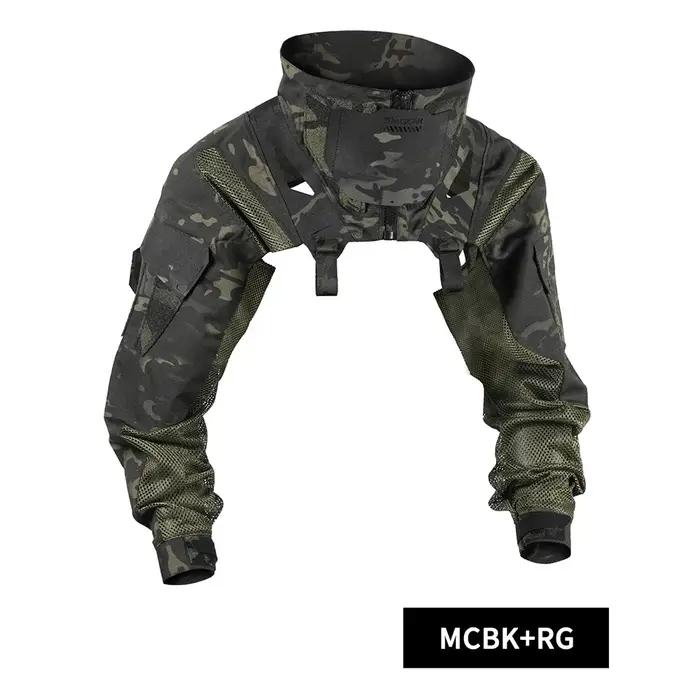 Uniforme combat tactique DMgear manches longues - Vêtement camouflage respirant confortable chasse outdoor