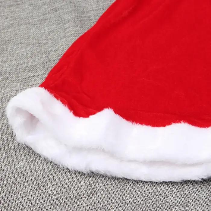 Costume de Noël pour filles, ensemble en velours avec cape, chapeau de Noël, tenue festive et élégante pour les fêtes et les occasions spéciales