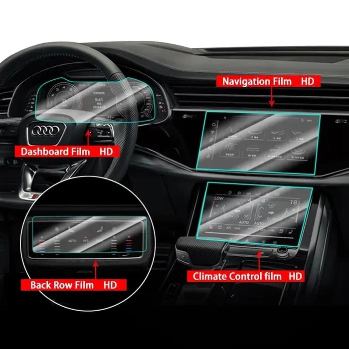 Film de protection en verre trempé pour Audi Q7 Q8 2020 2021 2022, écran de Navigation de voiture, é