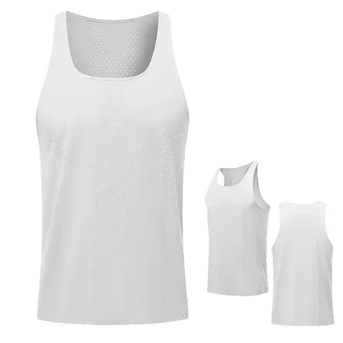 T-shirt sans manches pour homme en polyester pour basket-ball et fitness été printemps occasions spéciales sportives