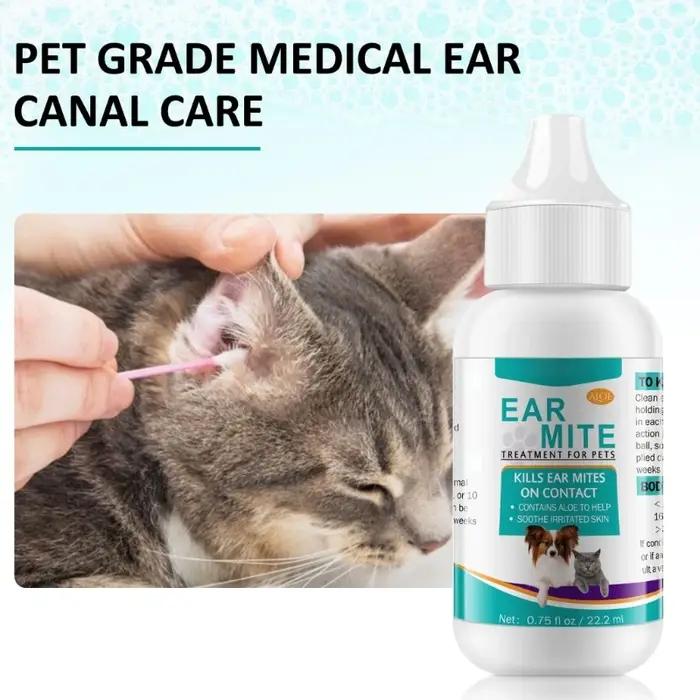 Traitement des acariens d'oreille chat pour chiens chats