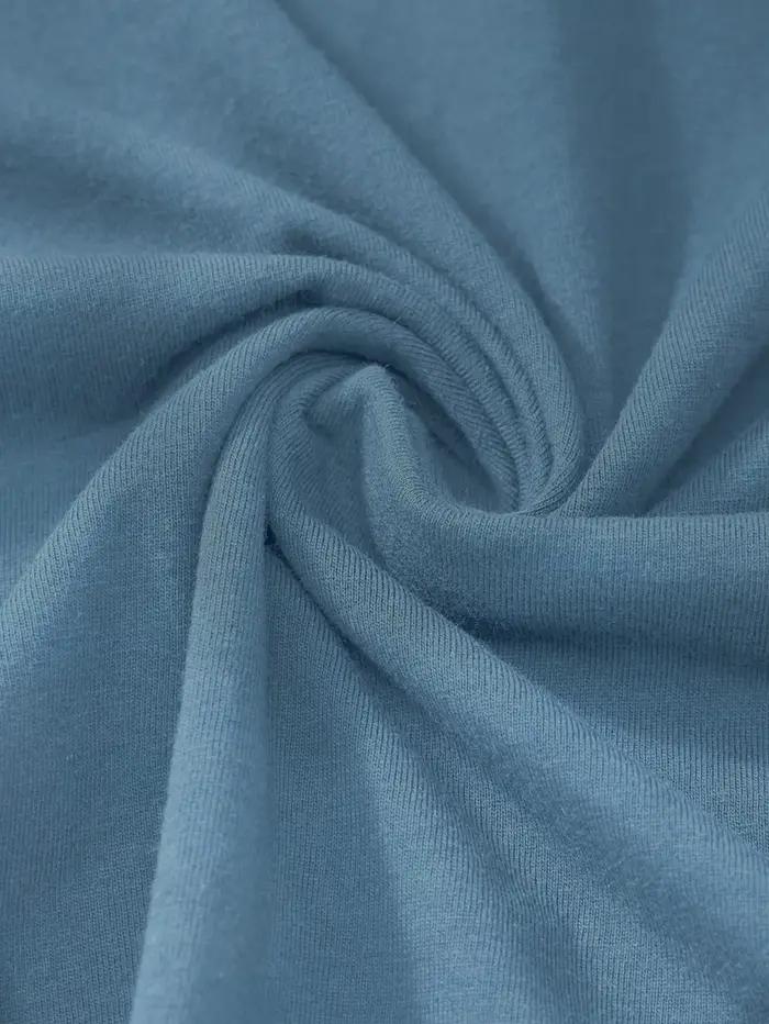 T-shirt à manches longues pour homme, 100% coton pur, ample et confortable, décontracté, à motif mon