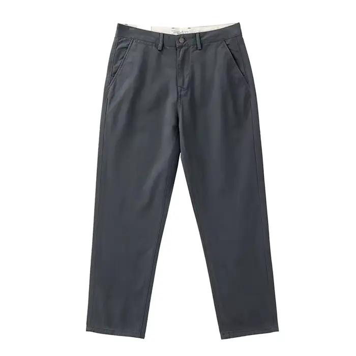 Pantalon Droit Décontracté en Coton pour Homme, Style Ch37Cargo, Rétro, Simple, Beige, Blanc, Kaki