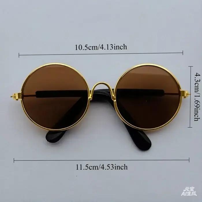 Lunettes de soleil pour animaux de compagnie de 11 cm pour petits chiens et chats