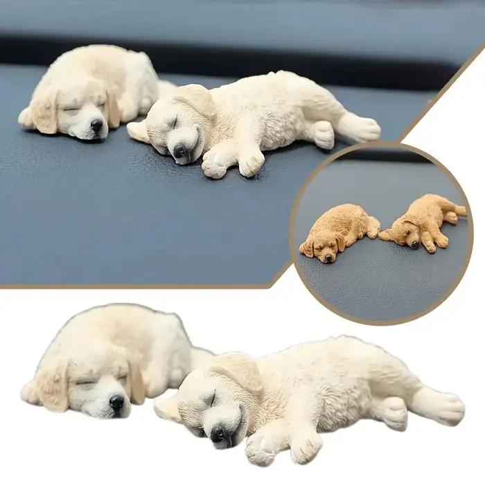 Figurine de chien dormant