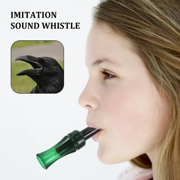 Sifflet appel corbeau plastique imitation décoy chasse observation oiseaux dispositif appel corvidés extérieur