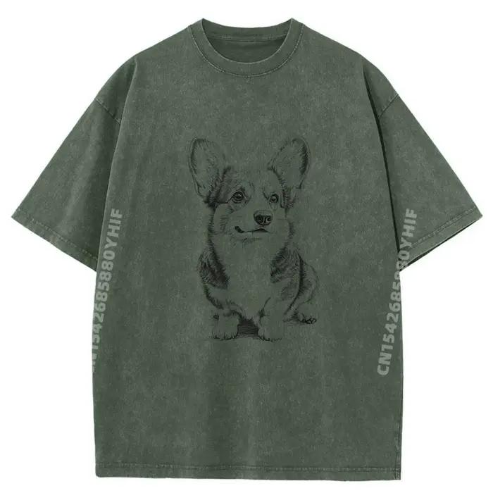 T-Shirt graphique Pembroke Welsh Corgi Design Idea pour Hommes, Imprimé Original, Matière Coton Premium, Style Streetwear, Polyvalent pour Toutes les Saisons