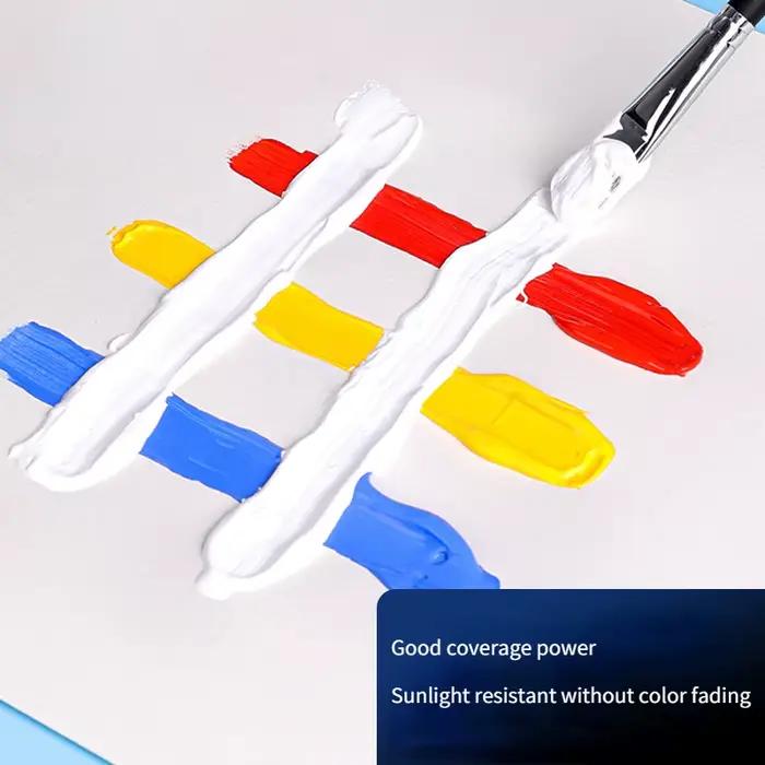 Peinture acrylique blanche 300ml pour peinture murale et art mural résistante à la lumière du soleil pour toile papier verre et céramique