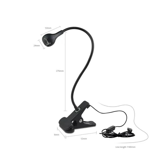 Lampe de Table USB 5V avec support à Clip, accessoires de bureau flexibles pour bureau, chambre à co