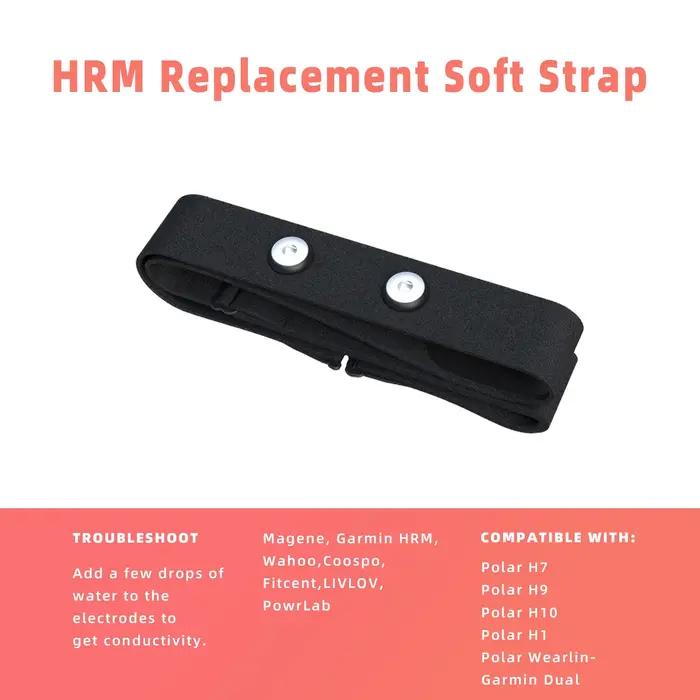 Ceinture de remplacement pour moniteur de fréquence cardiaque, sangle pectorale, Compatible avec les