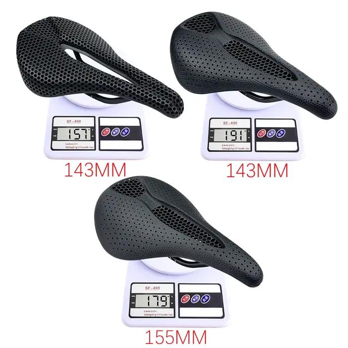 25 BALUGOE fibre de carbone 3D imprimé selle de vélo de route vtt coussin de siège de vélo respirant