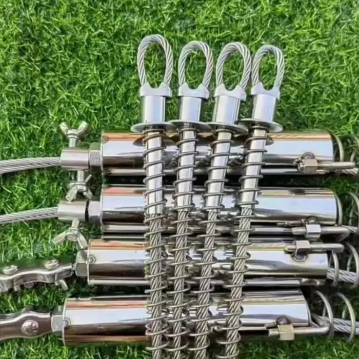 Ressort renforcé piège sanglier remplacement avec écrous câble acier diamètre 4mm chasse