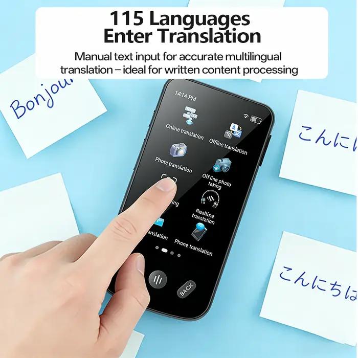 Traducteur MSAI T27 160 langues - Appareil traduction photo voix 4G SIM - Traducteur voyage