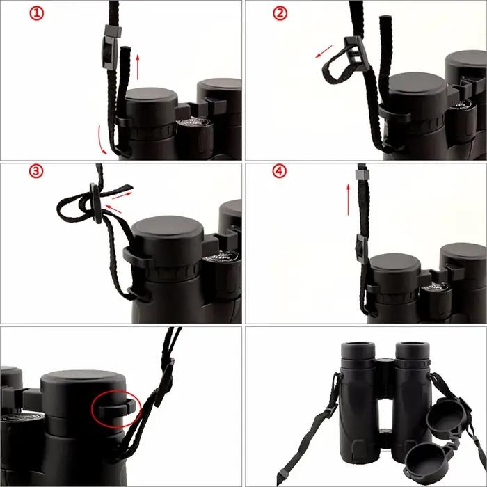 Sangle cou porte-jumelles confortable pour chasse - Bande réglable transport optique sécurisé
