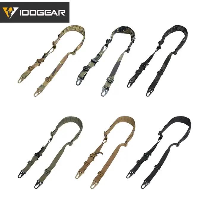 Accessoire de chasseur IDOGEAR Tactical Sling Slingster 2 Points Sling Vert Ranger pour homme confortable et polyvalent