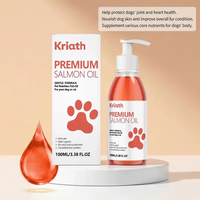 Huile de saumon pour animaux de compagnie Soin doux pour le corps de votre chien