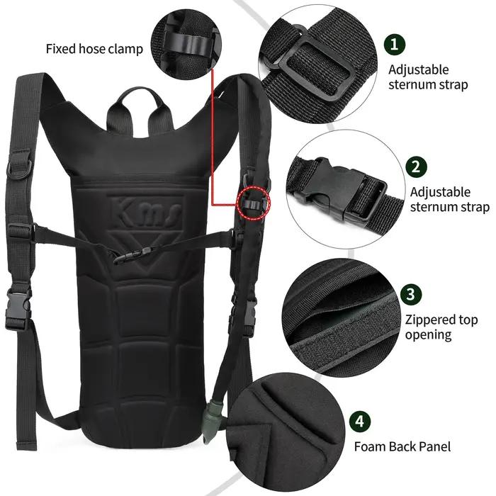 Sac à dos Camel durable équipé d'une vessie d'eau étanche de 3 L, idéal pour la course, le jogging et les aventures au cyclisme en gros