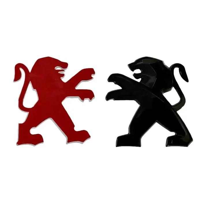 Badge lion 3D ABS avant arrière pour Peugeot 406 405 3008 208 - Emblème autocollant logo personnalisation