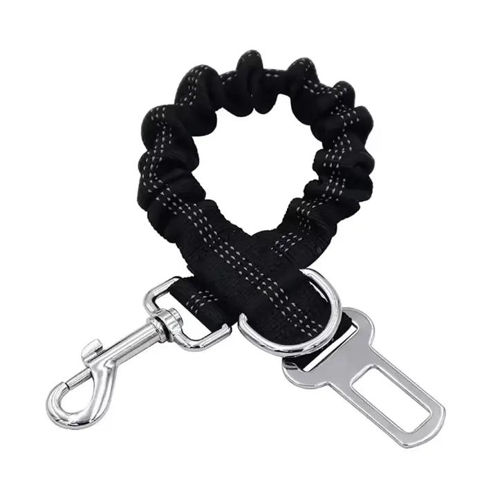 Ceinture de sécurité pour chien avec amortisseur et ligne réfléchissante
