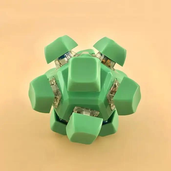 Nouveau 12 touches boule magique Fidget porte-clés touches bouton bricolage clavier doigt clavier ca