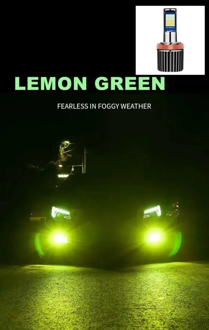 Ampoule Led de voiture H8 H11 AutoFog lumière H3H27 880 881 9005 HB3 9006 HB4 vert bleu rose lampe d
