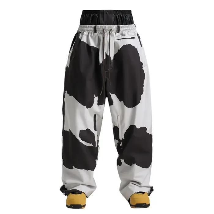 Nouveau pantalon de ski pour homme ample, coupe large, coupe-vent, imperméable, respirant, couleur u