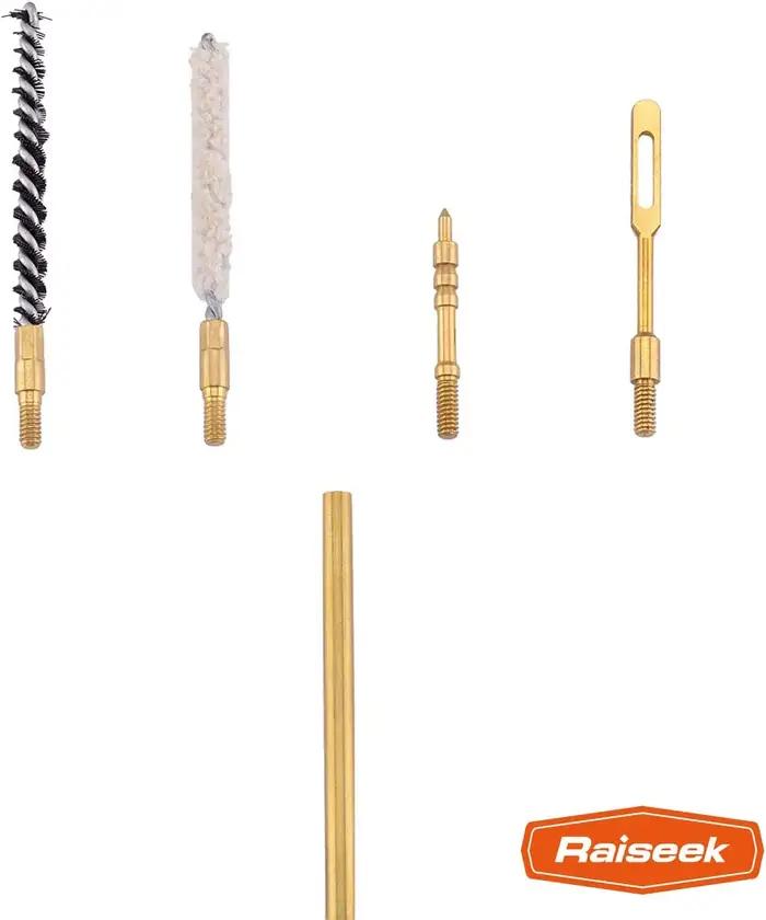 Raiseek – Kit de nettoyage pour pistolet à air comprimé, 177 Cal et 22 Cal, avec balai à franges en
