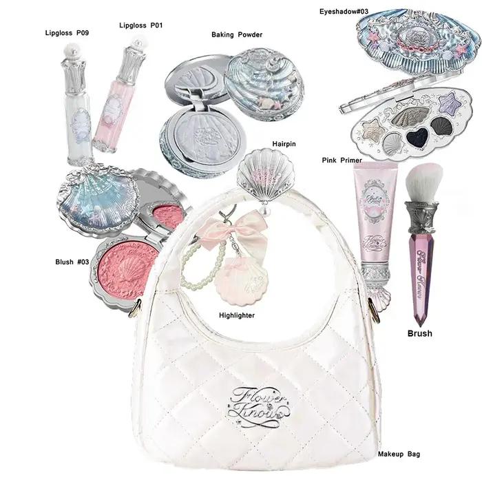 Kit de Maquillage Flower Knows : Poudre Décorante Effet Coquille de Perle Lapin