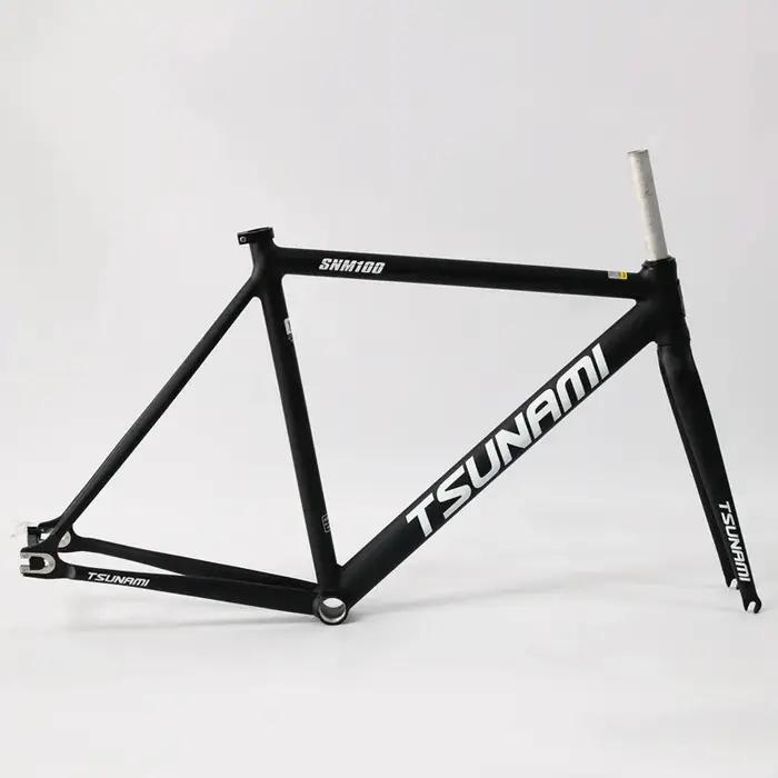 TSUNAMI SNM100 cadre 700C cadre à engrenages fixes en aluminium et piste de fourche Fixie vélo 49CM