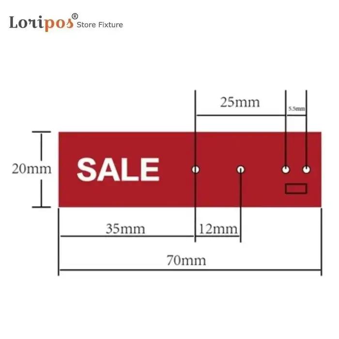 100 pièces cintre vente marqueurs étiquettes drapeau vêtement vêtements
