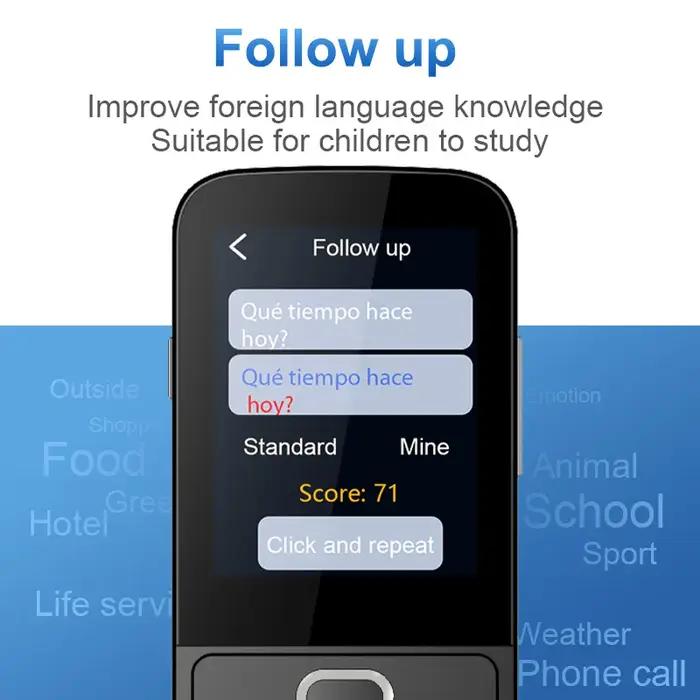 Traducteur intelligent 137 langues T10 offline temps réel portable traduction vocale conversation voyage