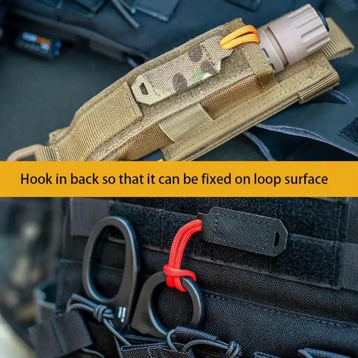 Poignées de fermeture éclair tactiques pour sac de chasse - Système MOLLE 1000D nylon laser cut