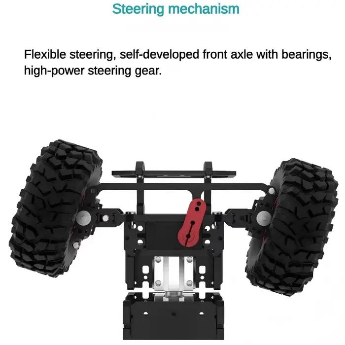 Châssis RC Ackerman avec moteur Robot voiture prenant en charge le système ROS et caméra de Sport pour Raspberry pour
