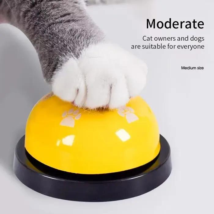 Jouets pour animaux de compagnie cloche pour chiens chat formation jouet interactif appelé dîner petites cloches empreinte anneau formateur rappel d'alimentation pour Teddy