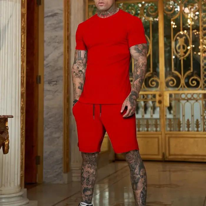 Nouvel ensemble de survêtement d'été 2026 pour homme – Tenue de sport décontractée style streetwear européen et