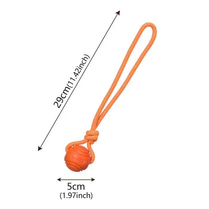 Ballon d'entraînement pour chien sur corde, ballon en corde de coton, jouet durable non toxique pour