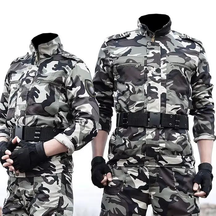 Salopette homme en polyester camouflage style safari ensemble extérieur printemps été occassions spéciales