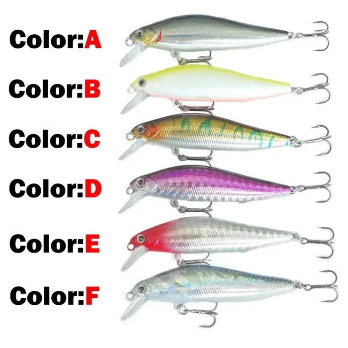 OUTKIT 1 pièces leurre de pêche vairon 7g10g coulant appât artificiel yeux 3D Wobblers en plastique