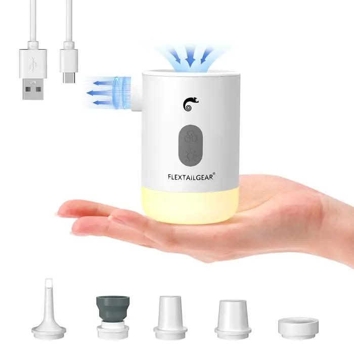 FLEXTAIL MAX PUMP 2 PRO - Gonfleur électrique à pompe à air portable avec lumière de camping et alimentation de secours