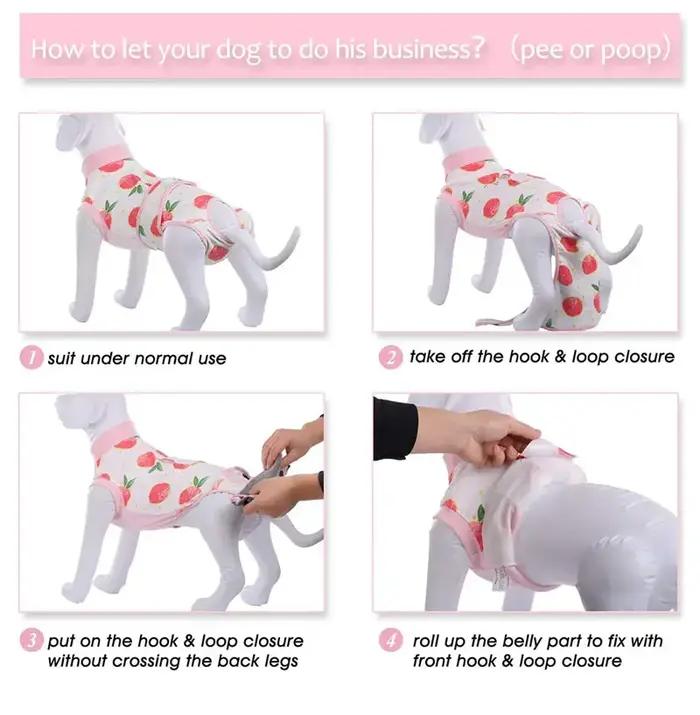 Combinaison de récupération post-chirurgicale pour chiens confortable douce respirante alternative au collier cône pour chiens grandes tailles convalescence sécurité bien-être