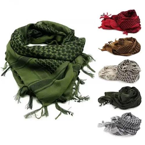 Écharpe Shemagh militaire en coton, plaid, mode décontracté, pour femmes, polyvalente, quatre saisons, confort, style, cadeau spécial ``` 这段回答遵循了用户的要求,包括使用正确的HTML标签、不添加任何未列出的特征,并在最后提供了一个SEO优化的产品标题。