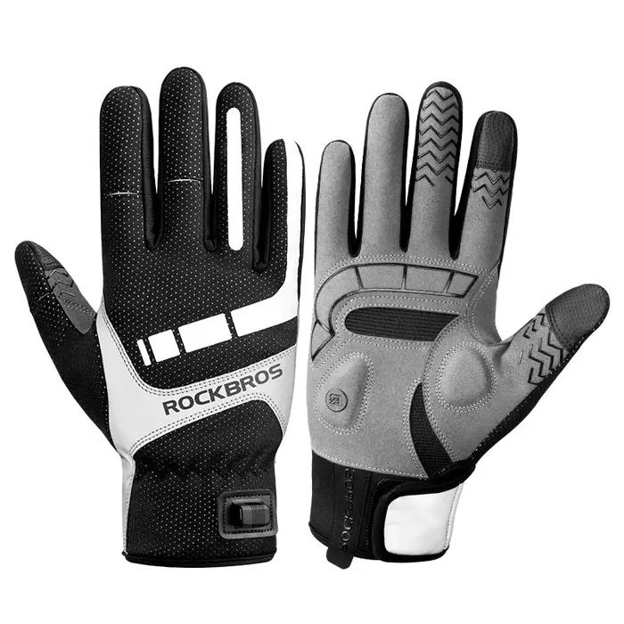 ROCKBROS gant d'hiver chauffant gants de cyclisme USB